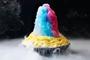 かき氷ヌードル「サマージャンボかき氷金キーンつけ麺」