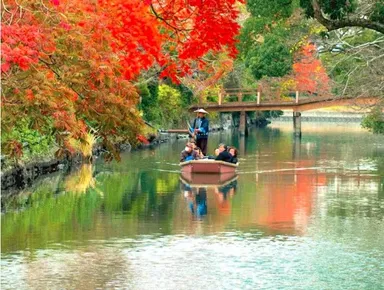 柳川の川下り＆人気アウトレットショッピング巡り！風流で優雅な昔ながらの柳川の景色と、掘り出し物探し