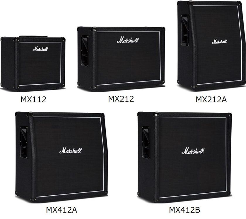 コストパフォーマンスに優れたマーシャル スピーカーキャビネット
「MXシリーズ」5機種を発売