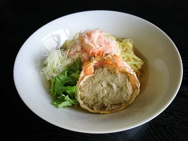 カニ塩冷やしラーメン(全体)