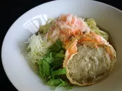 カニ塩冷やしラーメン(アップ)