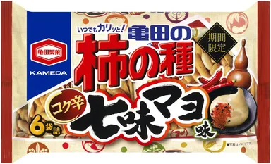 182g 亀田の柿の種 コク辛七味マヨ味 6袋詰