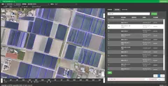 圃場情報管理サービス「Agri Field Manager」を使った作付確認画面イメージ