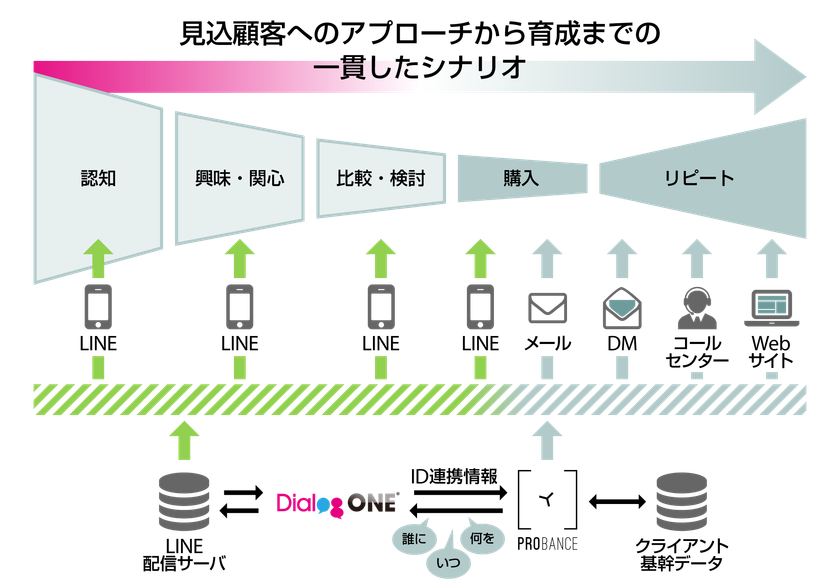 ブレインパッド、BtoC向けMA「Probance」がDACの「DialogOne(R)」と連携