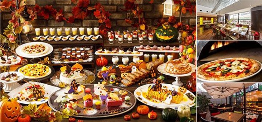 かぼちゃ、栗など秋の味覚×ハロウィンデザートが登場
9・10月限定開催 「ハロウィンドルチェビュッフェ」
窯から焼きたてのデザートピッツァなど約30種が食べ放題
9月2日（日）より