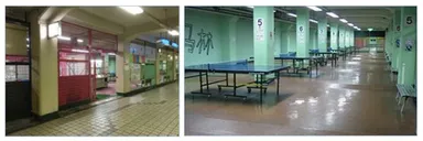 現在のメトロ卓球場