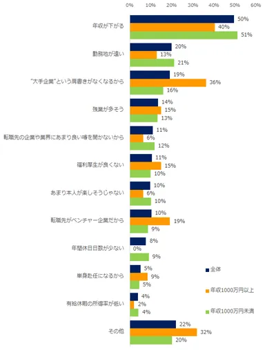 【図5】「家族に転職を反対された」と回答した方に伺います。反対された理由は何ですか？（複数回答可）