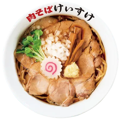 肉そばけいすけ　780円(税込み)