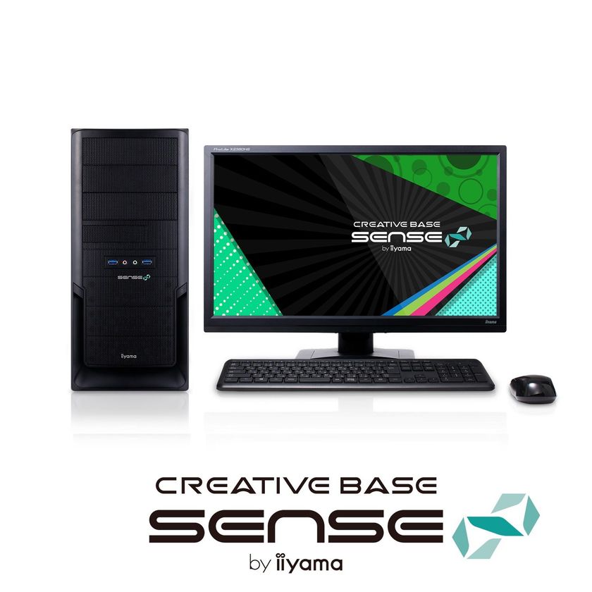iiyama PC「SENSE∞（センス インフィニティ）」より
第2世代 Ryzen(TM) 7プロセッサーと
NVIDIA(R) Quadro(R) P1000を搭載した
クリエイター向けミドルタワーパソコンを発売