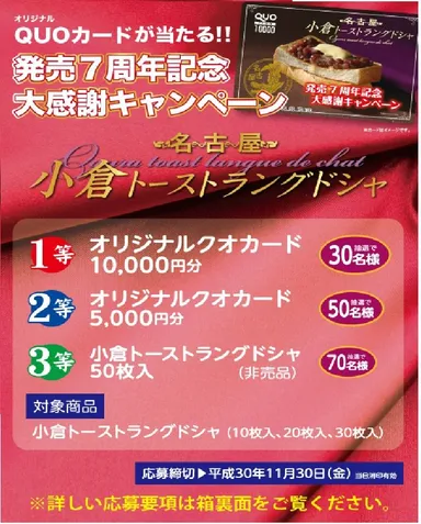 発売7周年記念　大感謝キャンペーン　パッケージ