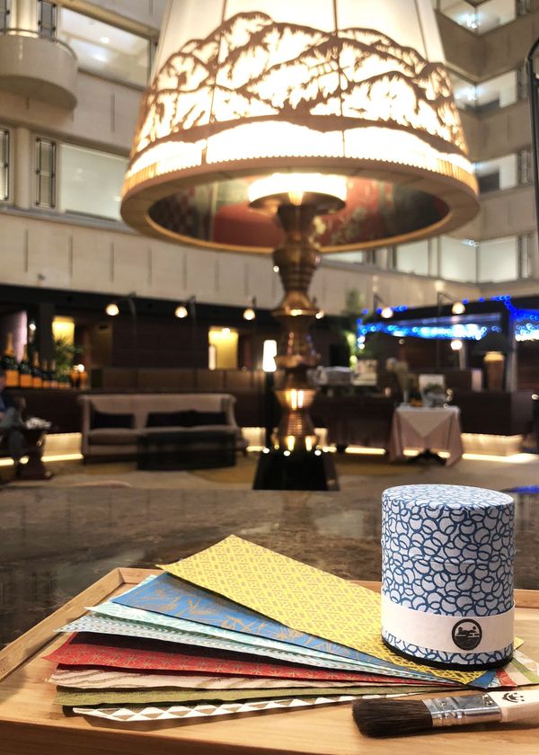 8月18日(土)　京の伝統文化に触れる
ワークショップ「京染和紙で茶缶作り体験」開催