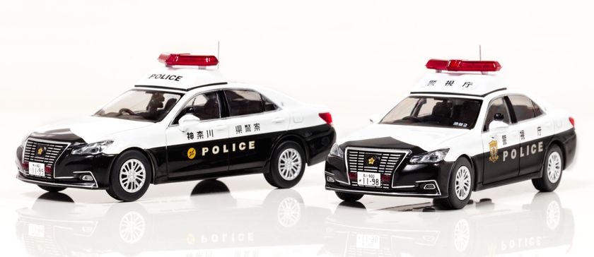 トヨタ クラウン GRS202 静岡県警察　RAI'S rai's パトカー 1/43 トヨタ クラウン ハイブリッド (AZSH21) 2023 静岡県警察