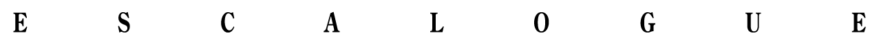 ロゴ(ESCALOGUE・黒)