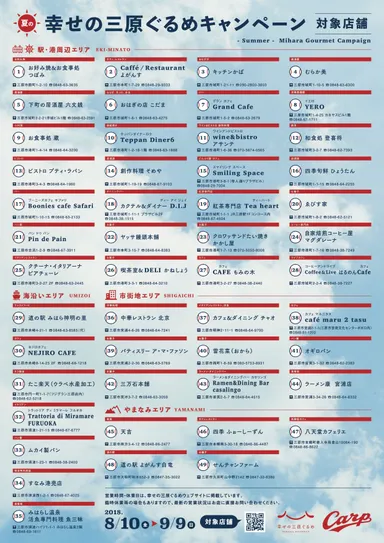 キャンペーン対象店舗一覧