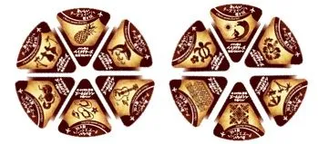 チーズケーキの焼き目を表現した 12種類の個包装ラベル