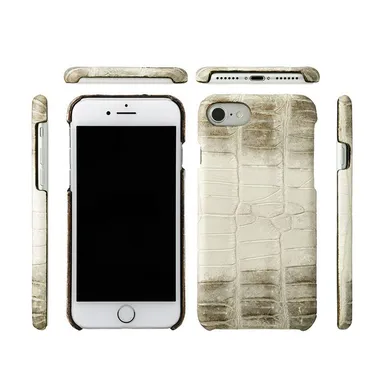 GRAMAS Meister Himalayas Crocodile Leather Case for iPhone X