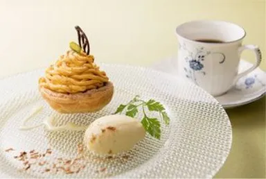 【オプションデザート】南瓜のタルト バニラアイス添え