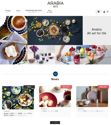 ウェブサイト イメージ(アラビア)