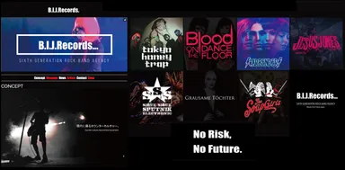 B.I.J.Records. HP トップ画面