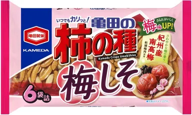 182g 亀田の柿の種 梅しそ 6袋詰