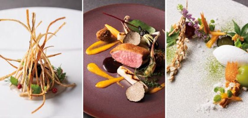 野菜×フランス料理で魅せる、
ニッポンの秋　「野菜づくし」のフルコース 第3弾
稲作で見る“わらぼっち”をイメージしたひと皿や、
もち米＆日本酒のデザートなど　