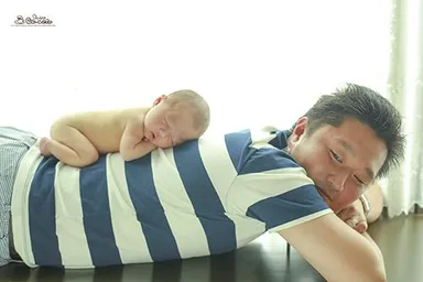 僕とパパのストーリー<ニューボーンフォト>