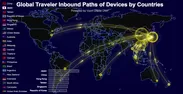 各国から日本への訪問者移動データ(サンプル画面3)