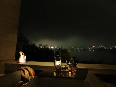 【星のや富士】キャビンこたつでの寛ぎ