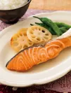 鮭と野菜の煎り酒焼き