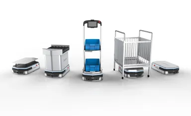 SLAM式AI搬送ロボット　活用イメージ