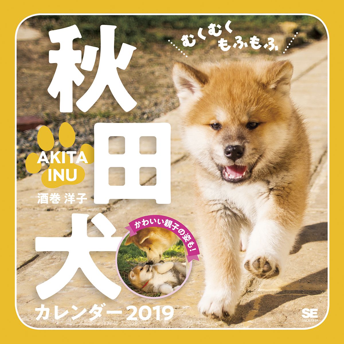 むくむく もふもふな 秋田犬のカレンダー登場 翔泳社 19年カレンダーを発売 秋田犬 パンダ シマエナガなど かわいい動物カレンダーもラインナップ 翔泳社