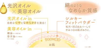 自然なつやと、絹のようななめらかな仕上がり