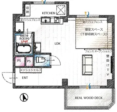 ラポール池下間取り図
