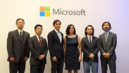 8月30日に開催した「日本マイクロソフト パートナービジネス記者発表会」でのパートナーの皆様との記念撮影