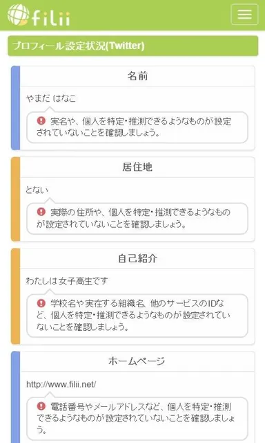 (3)プロフィール分析