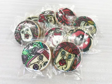 くっきーアートをプリントしたクッキー