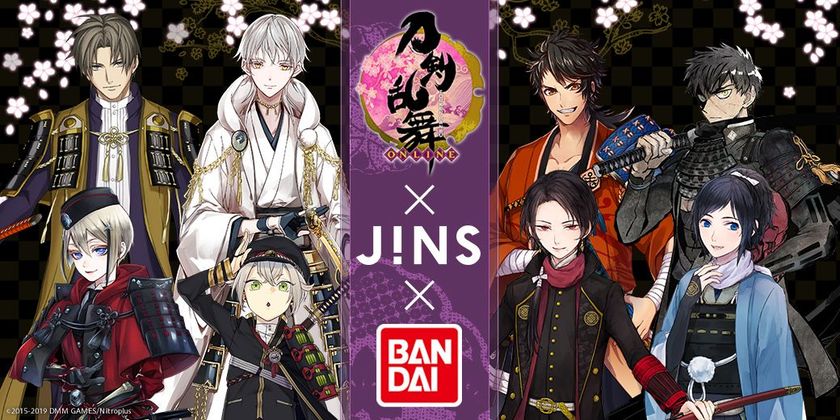 刀剣乱舞 Online Jins Bandai 眼鏡に新ラインアップ 鶴丸国永 加州清光など刀剣男士8振りが登場 株式会社bandai Spirits ネット戦略室のプレスリリース