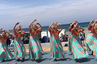 ウクレレイベント まちレレ　フラダンスチーム