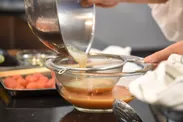 「トマトとアボカドの冷製茶碗蒸し」(1) 