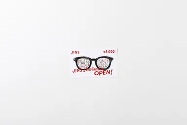 自由が丘らしい雑貨などのモチーフをあしらったメガネ交換券