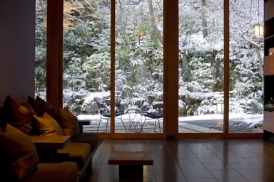 【星のや京都】ラウンジ・冬