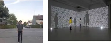 (左)林勇気 (右)林勇気「another world - eternal」2017年