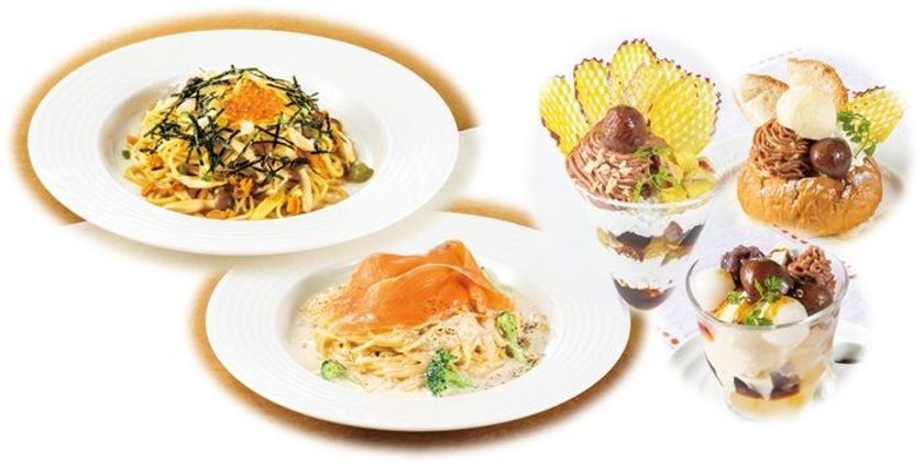 新宿中村屋オリーブハウス　秋の味覚を楽しむスパゲティと栗＆金時芋のスイーツ登場「季節のおすすめフェア」開催！
