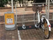 リゾ鳴尾浜駐輪場に設置された電動アシスト付き自転車のシェアリングサービス「HELLO CYCLING」