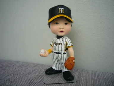 阪神タイガースご本人そっくりフィギュア