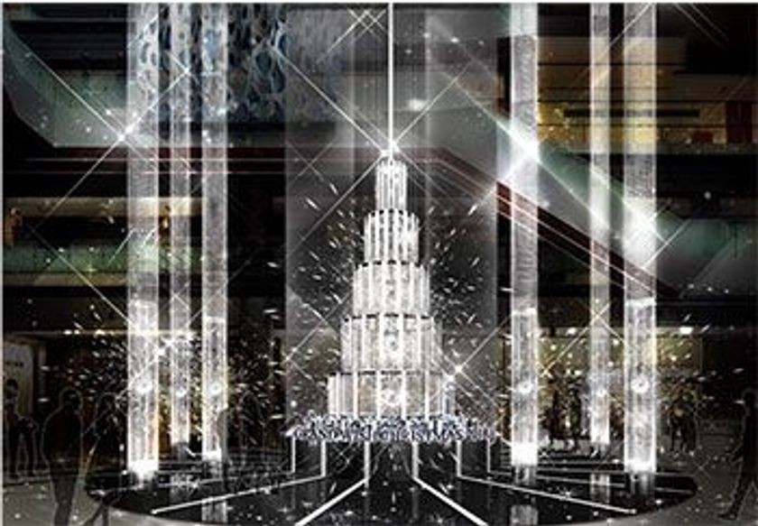 グランフロント大阪5周年の節目を祝う特別なクリスマス 瞬間ごとに姿を変える閃光が織り成す、光のアート『Grand Wish Christmas 2018』
～sparkling (スパークリング) ～ 2018年11月8日（木）～12月25日（火）開催