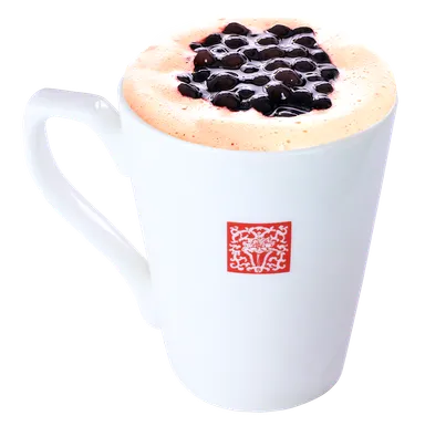 タピオカ小豆ミルクティーホット