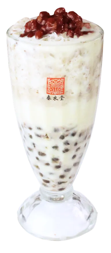 タピオカ小豆ミルクティーアイス