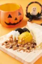 【ナチュラルクレープ】かぼちゃのなめらかチーズケーキ仕立て　自家製キャラメルのハロウィンスペシャルクレープ
