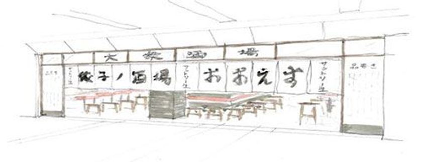 新店舗「餃子ノ酒場おおえすメトロこうべ店」
2018年9月25日（火）グランドオープン！！